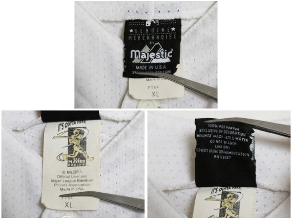 USA製 タイガース ベースボール シャツ メンズ XL / MLB オフィシャル マジェスティック 大リーグ ユニフォーム 半袖シャツ メッシュ 野球