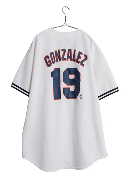 USA製 タイガース ベースボール シャツ メンズ XL / MLB オフィシャル マジェスティック 大リーグ ユニフォーム 半袖シャツ メッシュ 野球
