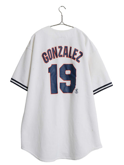 USA製 タイガース ベースボール シャツ メンズ XL / MLB オフィシャル マジェスティック 大リーグ ユニフォーム 半袖シャツ メッシュ 野球