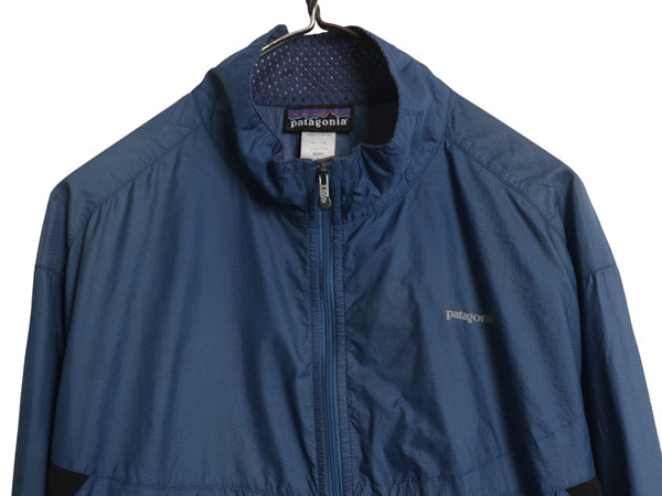 パタゴニア ナイン トレイルズ ジャケット メンズ L 07年製 ナイロン フルジップ ブルゾン ウインドブレーカー ハイネック ストレッチ 軽量