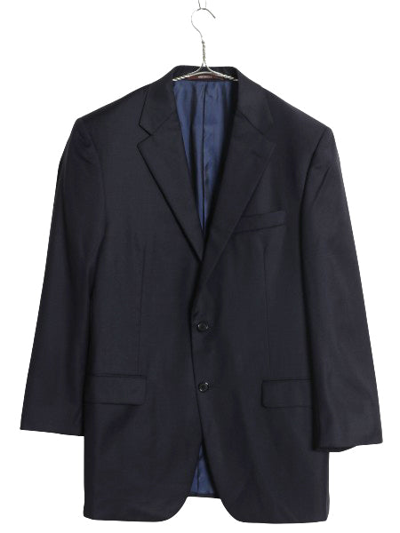 USA製 ヒッキーフリーマン ロロピアーナ テーラード ジャケット メンズ L 程/ 古着 スーツ ブレザー サマー ウール 紺ブレ 素材 きれいめ