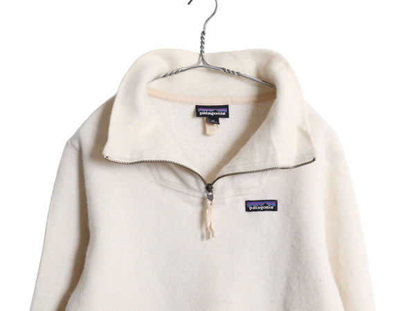 パタゴニア ウーリー フリース プルオーバー レディース M 古着 19年製 ウール オーガニック コットン ジャケット ハーフジップ ハイネック