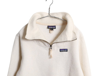 パタゴニア ウーリー フリース プルオーバー レディース M 古着 19年製 ウール オーガニック コットン ジャケット ハーフジップ ハイネック