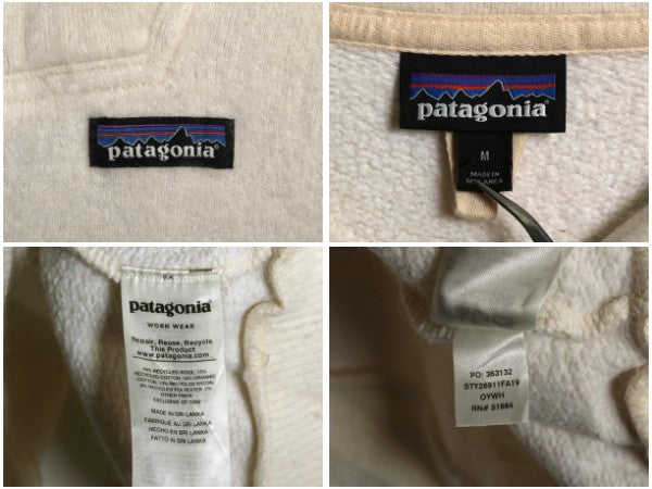 パタゴニア ウーリー フリース プルオーバー レディース M 古着 19年製 ウール オーガニック コットン ジャケット ハーフジップ ハイネック