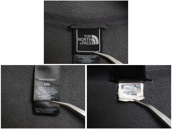 US企画 ノースフェイス  フルジップ フリース ジャケット メンズ L / 古着 FLASHDRY ジャンパー ブルゾン アウトドア ツートン ハイネック