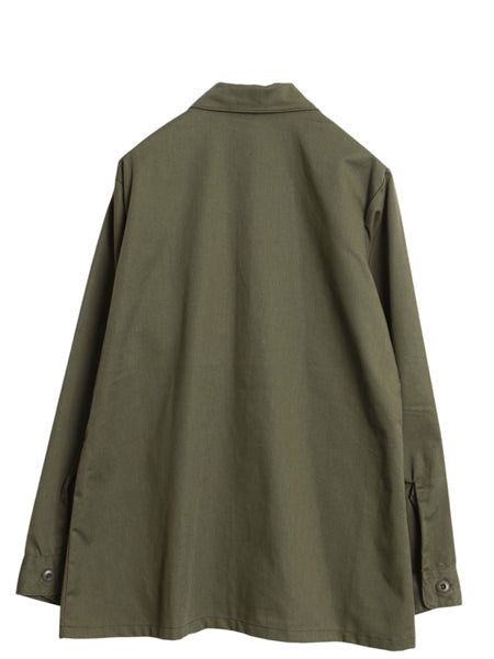 デッドストック 80s 米軍実物 US ARMY ユーティリティ シャツ M / 87年製 ヴィンテージ ミリタリー 軍物 OG507 長袖シャツ オリーブ カーキ