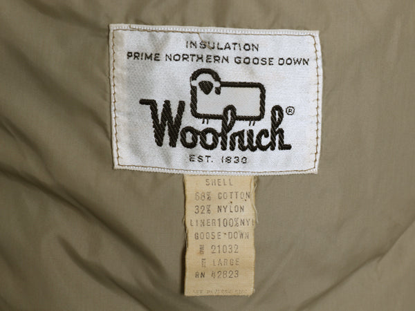 70s ★ ウールリッチ アークティック パーカー メンズ L / 古着 白タグ ヴィンテージ ダウン ジャケット フルジップ ファー付き ジャンパー
