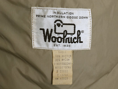 70s ★ ウールリッチ アークティック パーカー メンズ L / 古着 白タグ ヴィンテージ ダウン ジャケット フルジップ ファー付き ジャンパー
