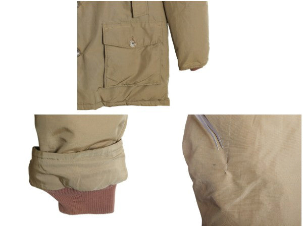 70s ★ ウールリッチ アークティック パーカー メンズ L / 古着 白タグ ヴィンテージ ダウン ジャケット フルジップ ファー付き ジャンパー