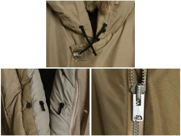 70s ★ ウールリッチ アークティック パーカー メンズ L / 古着 白タグ ヴィンテージ ダウン ジャケット フルジップ ファー付き ジャンパー