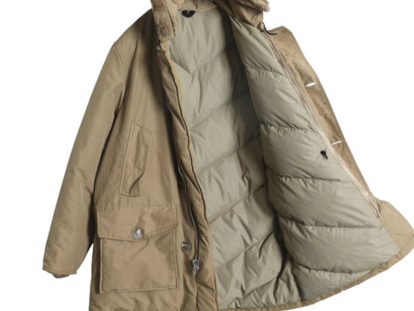 70s ★ ウールリッチ アークティック パーカー メンズ L / 古着 白タグ ヴィンテージ ダウン ジャケット フルジップ ファー付き ジャンパー