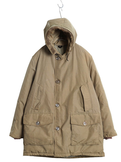 70s ★ ウールリッチ アークティック パーカー メンズ L / 古着 白タグ ヴィンテージ ダウン ジャケット フルジップ ファー付き ジャンパー