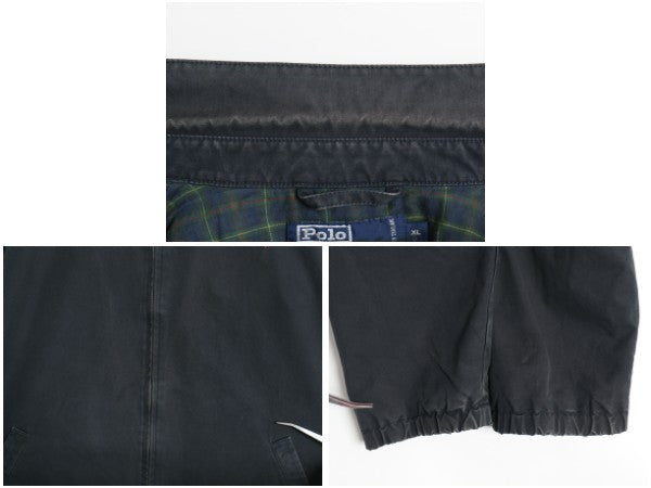 90s ポロ ラルフローレン スイングトップ ジャケット メンズ XL / オールド ブルゾン コットン フランネル チェック ライナー 大きいサイズ