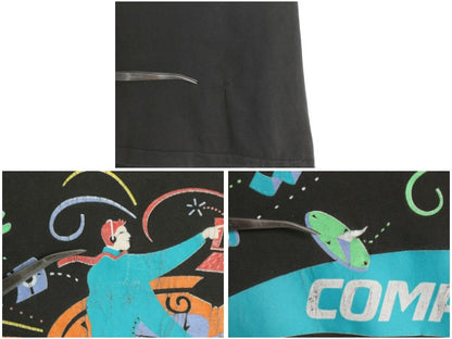 90s USA製 ★ COMPAQ アート イラスト プリント Tシャツ メンズ XL / オールド 当時物 企業物 コンピューター テック シングルステッチ 黒