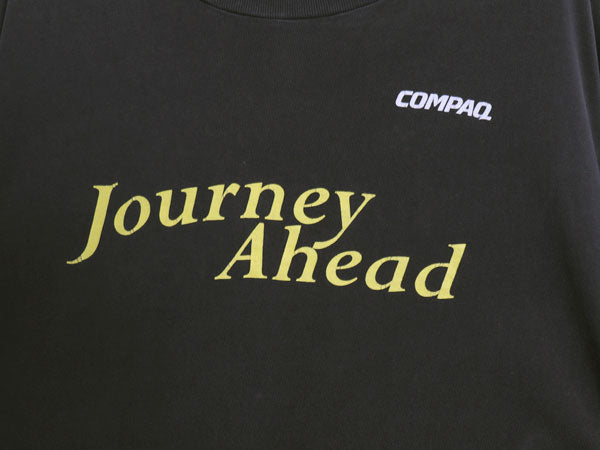 90s USA製 ★ COMPAQ アート イラスト プリント Tシャツ メンズ XL / オールド 当時物 企業物 コンピューター テック シングルステッチ 黒