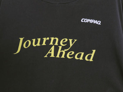 90s USA製 ★ COMPAQ アート イラスト プリント Tシャツ メンズ XL / オールド 当時物 企業物 コンピューター テック シングルステッチ 黒