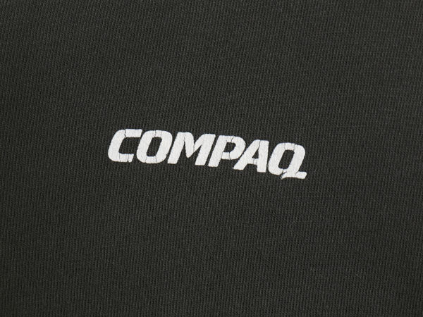 90s USA製 ★ COMPAQ アート イラスト プリント Tシャツ メンズ XL / オールド 当時物 企業物 コンピューター テック シングルステッチ 黒
