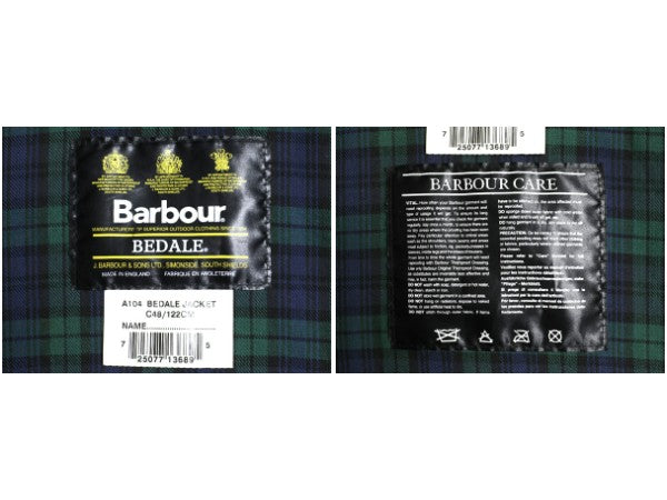 00s イギリス製 ★ バブアー ビデイル オイルド ジャケット メンズ XL 古着 オールド ハーフ コート アウトドア 3ワラント ハンティング 黒