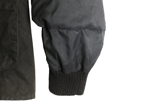 00s イギリス製 ★ バブアー ビデイル オイルド ジャケット メンズ XL 古着 オールド ハーフ コート アウトドア 3ワラント ハンティング 黒