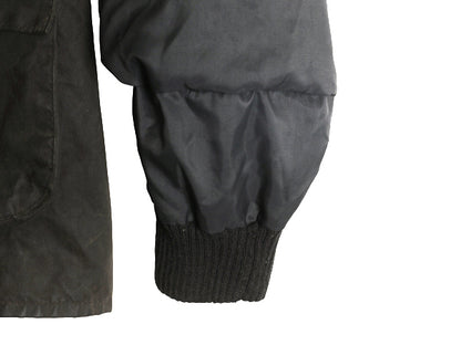 00s イギリス製 ★ バブアー ビデイル オイルド ジャケット メンズ XL 古着 オールド ハーフ コート アウトドア 3ワラント ハンティング 黒