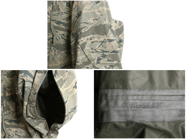 ほぼ デッドストック 米軍実物 APECS デジタル タイガーカモ 迷彩 ゴアテックス ジャケット MEDIUM REGULAR / ミリタリー USAF ABU ECWCS