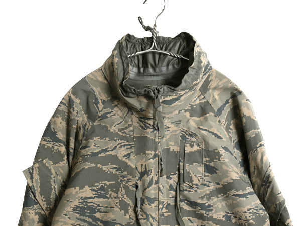 ほぼ デッドストック 米軍実物 APECS デジタル タイガーカモ 迷彩 ゴアテックス ジャケット MEDIUM REGULAR / ミリタリー USAF ABU ECWCS