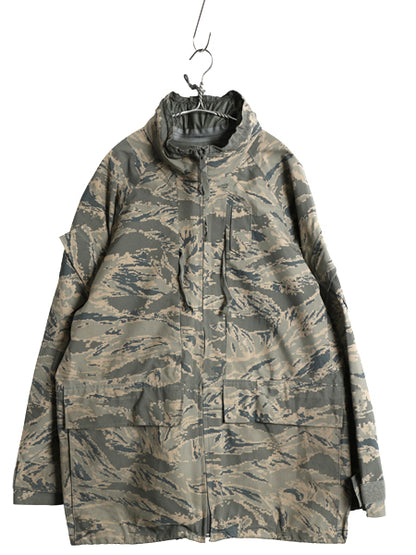 ほぼ デッドストック 米軍実物 APECS デジタル タイガーカモ 迷彩 ゴアテックス ジャケット MEDIUM REGULAR / ミリタリー USAF ABU ECWCS