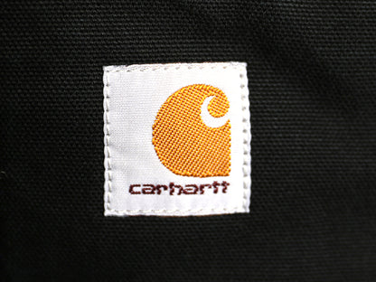 US企画 カーハート モックネック ダック ベスト メンズ L 裏 ボア パイル フリース フルジップ ハイネック ワーク 重ね着 前開き ブラック