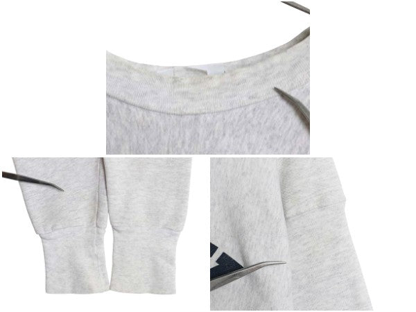 90s USA製 US NAVY プリント スウェット メンズ M 古着 オールド リバース タイプ ヘビーウェイト トレーナー ミリタリー 裏起毛 USN 軍物