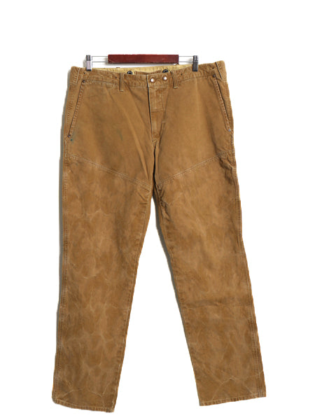 00s ★ ポロ ラルフローレン ハンティング パンツ メンズ 36 32 / 古着 オールド SLIM GI FIT テーパード コットン ブラウン ダック ワーク