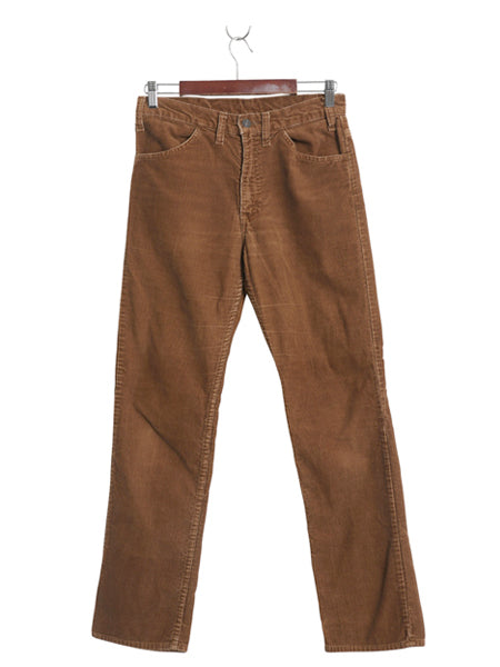 70s 66前期 同時期 リーバイス 519 コーデュロイ パンツ 実寸 30 30程 古着 USA製 ヴィンテージ スレ―キ スタンプ スリム ストレート 細畝