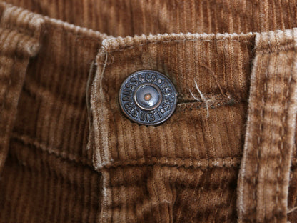 70s 66前期 同時期 リーバイス 519 コーデュロイ パンツ 実寸 30 30程 古着 USA製 ヴィンテージ スレ―キ スタンプ スリム ストレート 細畝