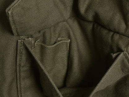60s 米軍実物 US ARMY コットン サテン ユーティリティ シャツ M / ヴィンテージ OG107 シャツ袖 2nd ミリタリー 軍物 長袖シャツ カーキ