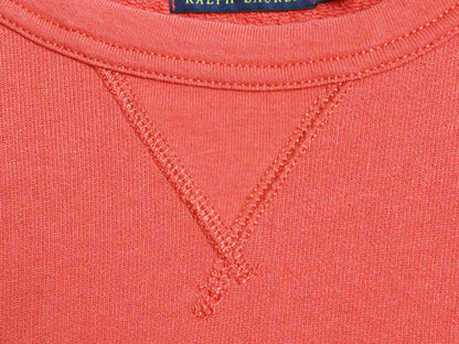 ポロ ラルフローレン 前V スウェット メンズ M トレーナー ワンポイント ストレッチ クルーネック 長袖 Tシャツ ロンT 裏起毛なし シンプル