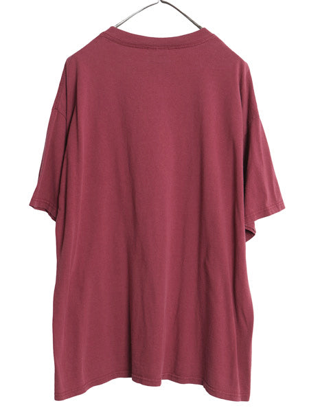 00s ナイキ プリント Tシャツ メンズ XL / 古着 オールド カットソー ヘビーウェイト コットン センター スモール スウッシュ 大きいサイズ