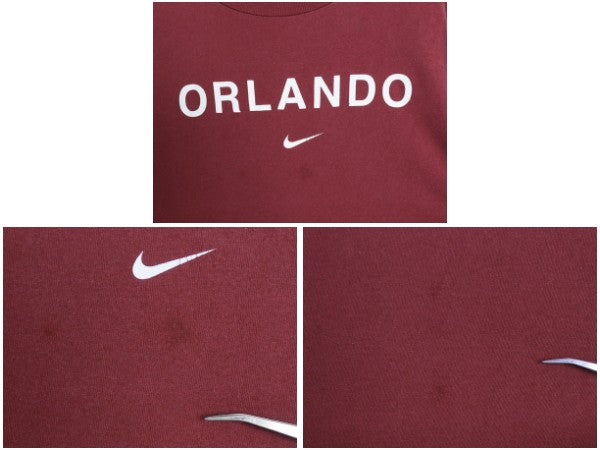 00s ナイキ プリント Tシャツ メンズ XL / 古着 オールド カットソー ヘビーウェイト コットン センター スモール スウッシュ 大きいサイズ
