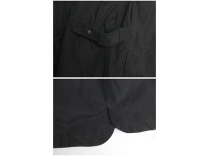 US企画 ノースフェイス DRYVENT ナイロン ロング コート レディース L トレンチ パーカー ジャケット フルジップ ジャンパー ハイネック 黒