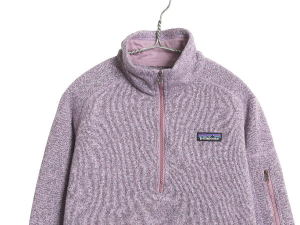 パタゴニア ベターセーター ハーフジップ レディース L 程/ 古着 アウトドア 裏起毛 フリース セーター プルオーバー ジャケット ブルゾン