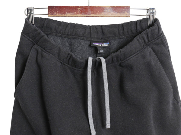 パタゴニア フィッツロイ アイコン アップライザル スウェット パンツ メンズ M / 24年製 ポケット付き ワンポイント トレーナー 裏起毛 黒