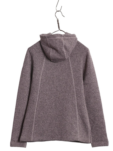 US企画 ノースフェイス セーター フリース パーカー ジャケット レディース S / アウトドア ブルゾン フルジップ ハイネック ワンポイント