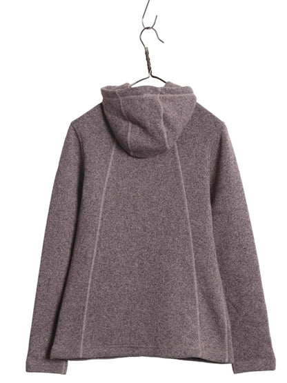 US企画 ノースフェイス セーター フリース パーカー ジャケット レディース S / アウトドア ブルゾン フルジップ ハイネック ワンポイント