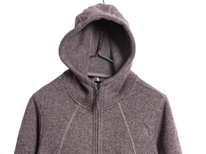 US企画 ノースフェイス セーター フリース パーカー ジャケット レディース S / アウトドア ブルゾン フルジップ ハイネック ワンポイント