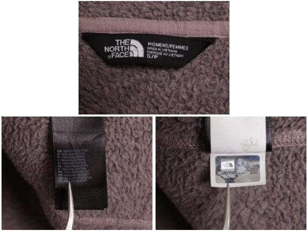 US企画 ノースフェイス セーター フリース パーカー ジャケット レディース S / アウトドア ブルゾン フルジップ ハイネック ワンポイント