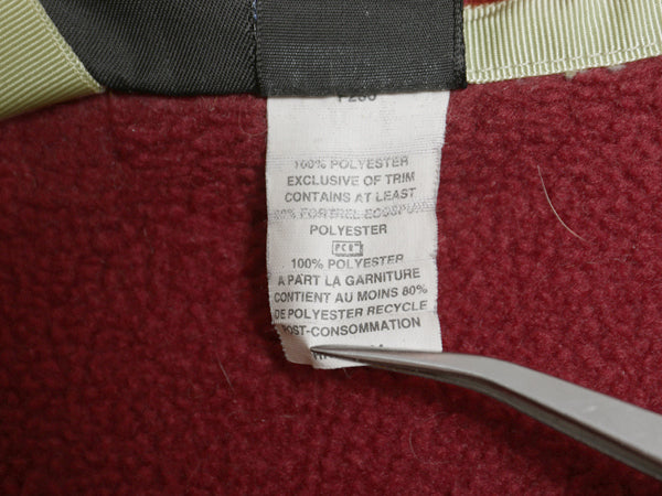 90s パタゴニア シンチラ スナップT メンズ L 古着 オールド アウトドア フリース プルオーバー ジャケット ジャンパー ハイネック エンジ