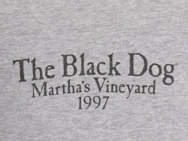 90s The Black Dog ドッグ イラスト プリント Tシャツ メンズ レディース XL / オールド アニマル キャラクター グラフィック 大きいサイズ