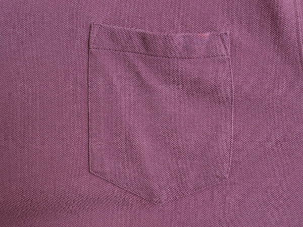 00s オールド ギャップ 鹿の子 ポケット付き 半袖 Tシャツ メンズ L / 無地 ポケT ヘビーウェイト コットン カットソー ボックス パープル