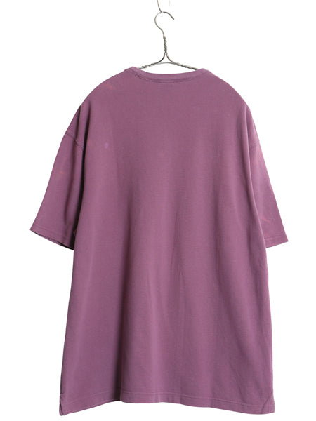 00s オールド ギャップ 鹿の子 ポケット付き 半袖 Tシャツ メンズ L / 無地 ポケT ヘビーウェイト コットン カットソー ボックス パープル