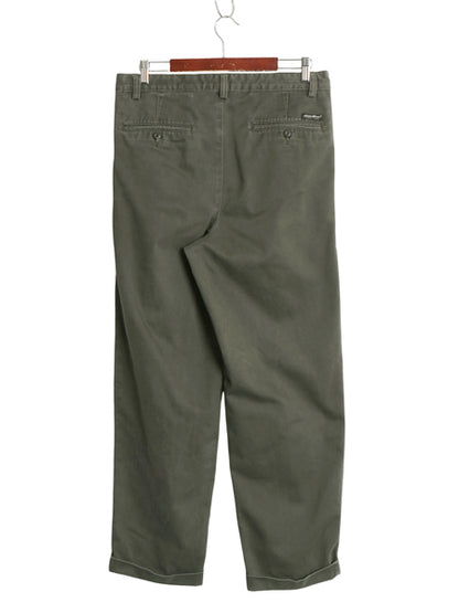 00s エディバウアー コットン チノ パンツ メンズ 33 30 / オールド CLASSIC FIT ツータック チノパン スラックス ストレート ワンポイント