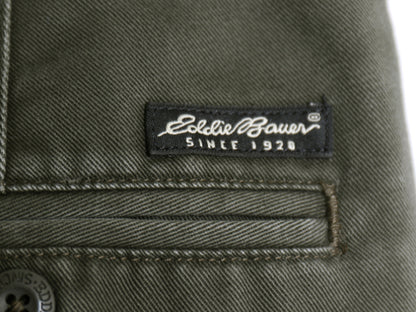 00s エディバウアー コットン チノ パンツ メンズ 33 30 / オールド CLASSIC FIT ツータック チノパン スラックス ストレート ワンポイント