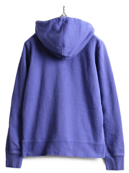 ■ ノースフェイス プリント スウェット フード パーカー ( レディース M ) The North Face トレーナー プルオーバー 裏起毛 スエット 紫